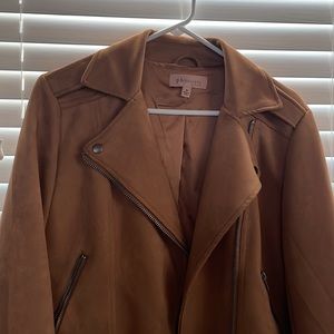 Suede Moto Jacket